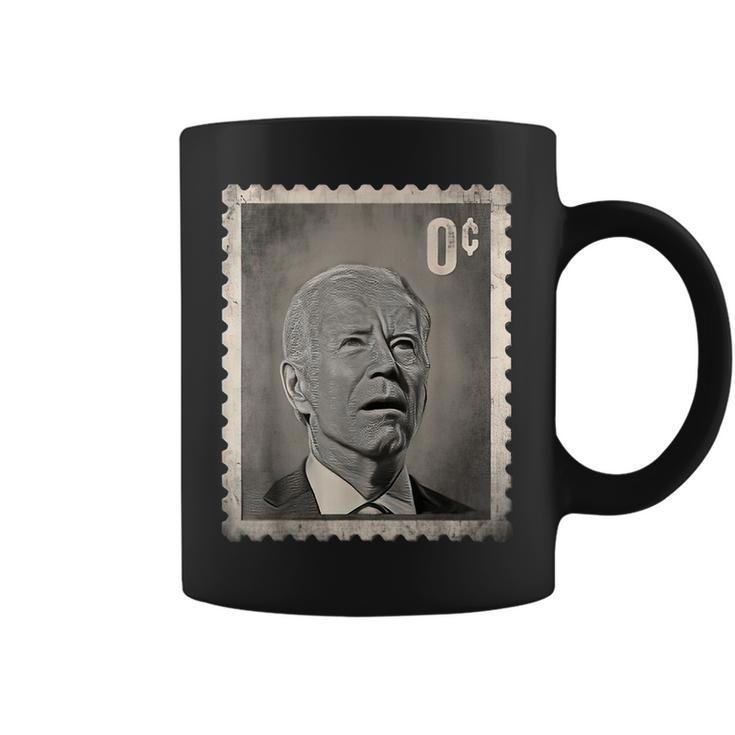 Biden Zero Cents Stamp 0 President Biden No Cents Coffee Mug