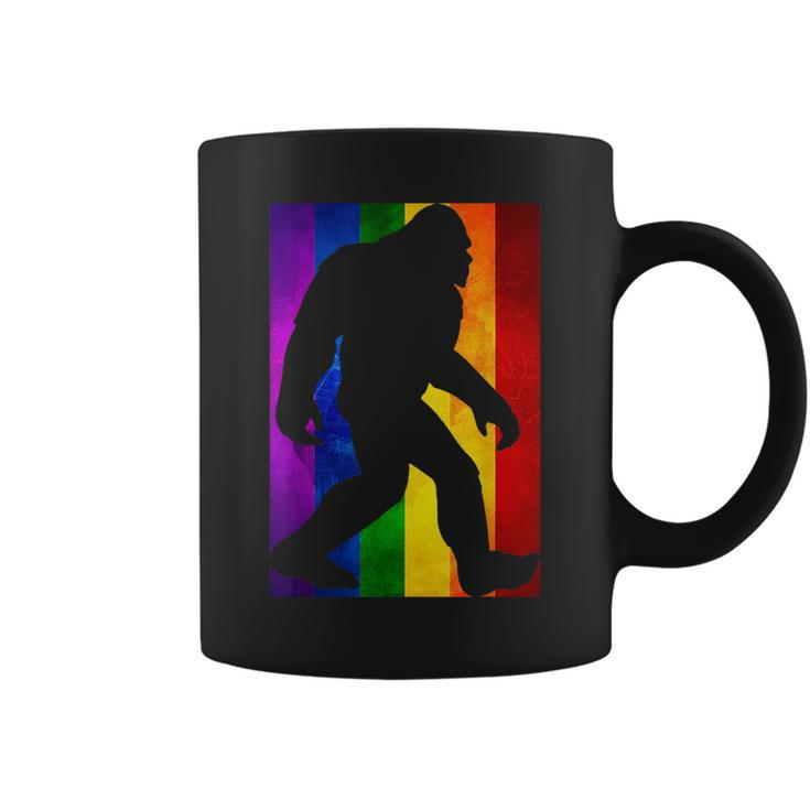 Bigfoot Rainbow Flag Gay Pride Month Lgbtq Gift | Sasquatch  Coffee Mug