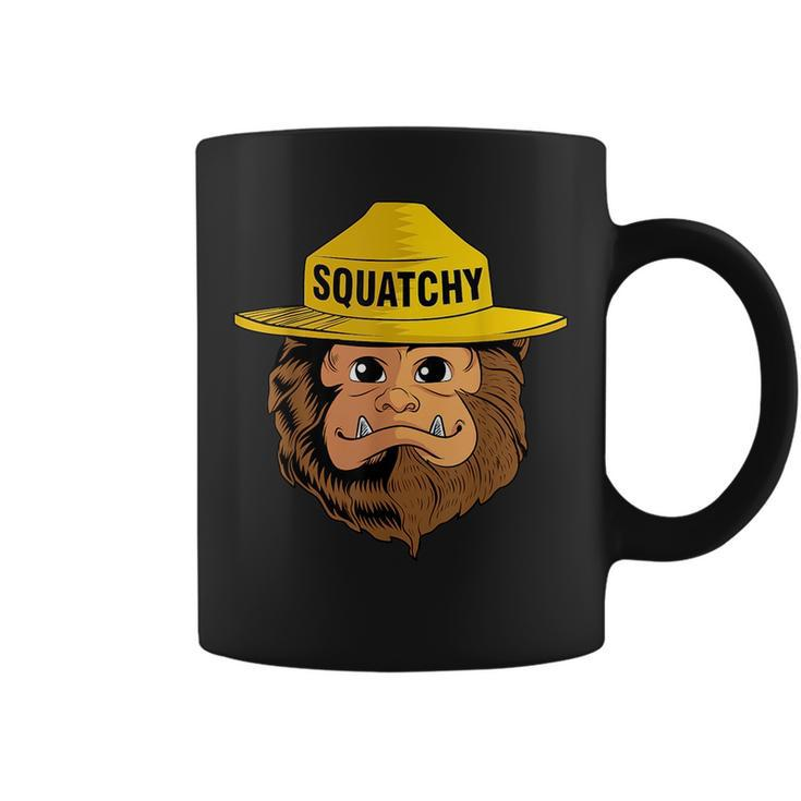 Bigfoot Squatchy Sasquatch Camping Hiking Retro Vintage  Coffee Mug