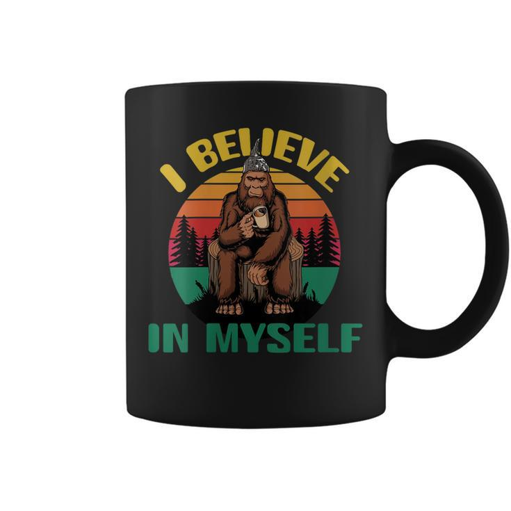 Bigfoot Tinfoil Hat Conspiracy Theorist I Believe In Myself  Coffee Mug