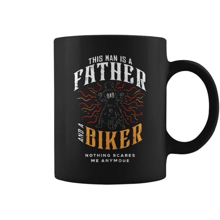 Biker Dad Gifts Motorcycle Fathers Day Gift For Fathers Gift For Mens Coffee Mug
