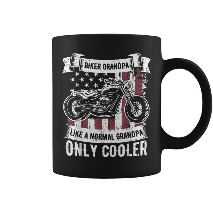 Biker Grandpa Ride Motorcycles Motorcycle Lovers Rider Gift Gift For Mens Coffee Mug
