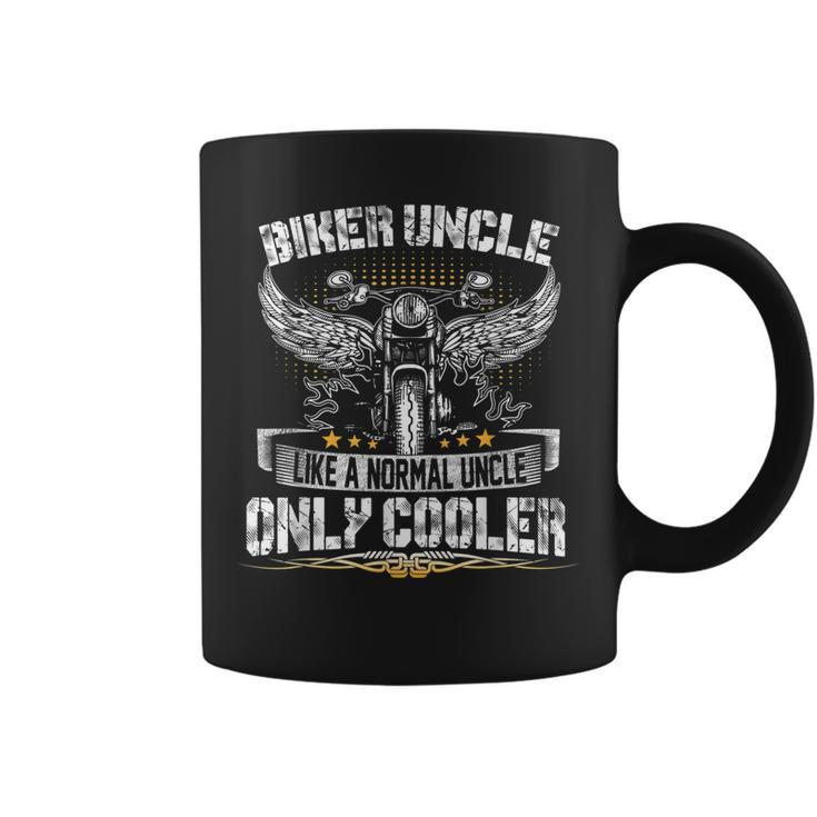 Biker Uncle Motorcycle Fathers Day  For Fathers Coffee Mug