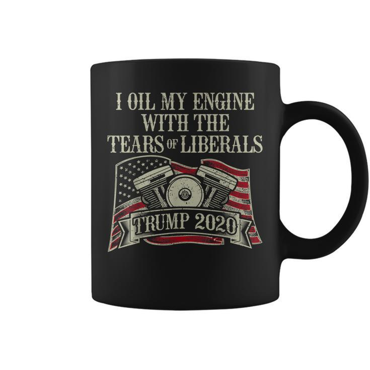Bikers For Pro Trump 2020 Oil My Engine Motorcycle Rider Coffee Mug
