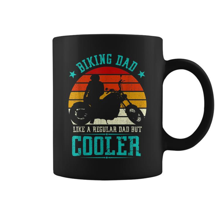 Biking Dad But Cooler Motorbike For Daddy Grandad Biker  Coffee Mug