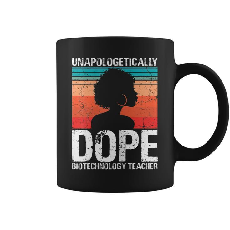 Biotechnology Teacher Unapologetically Dope Pride Afro Coffee Mug