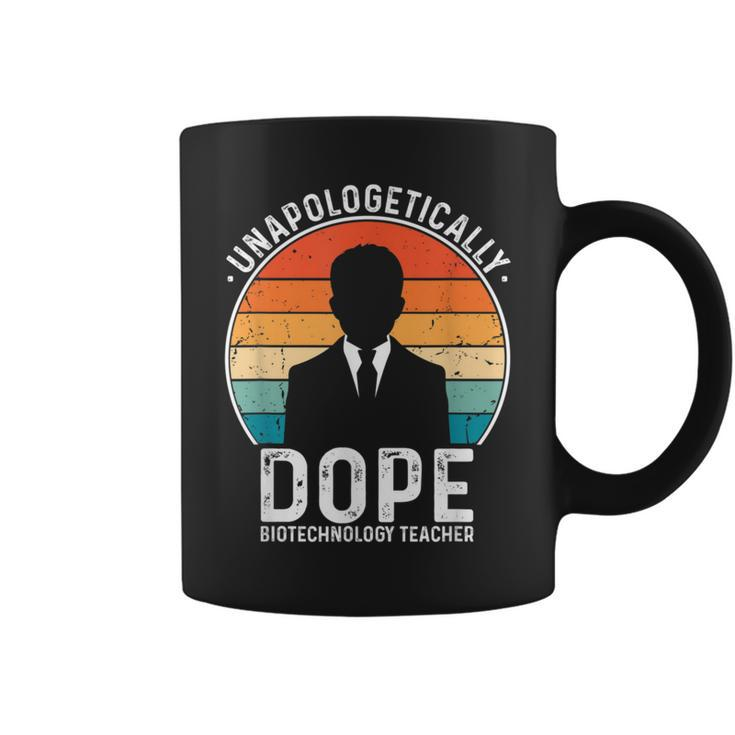 Biotechnology Teacher Unapologetically Dope Pride History Coffee Mug