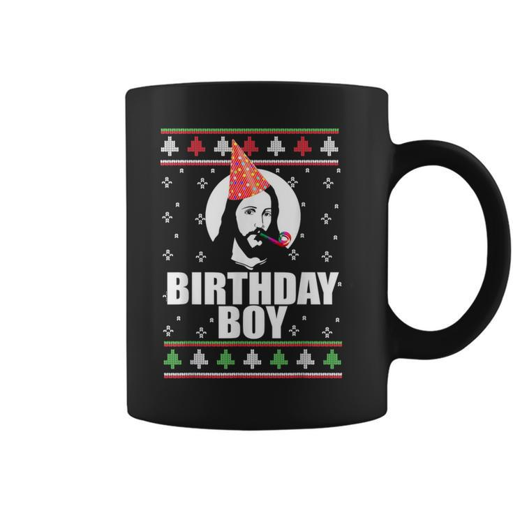 Birthday Boy Jesus Ugly Christmas Sweater Xmas Coffee Mug