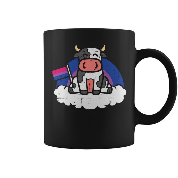 Bisexual Flag Cow Lgbt Bi Pride Stuff Farmer Animal   Coffee Mug