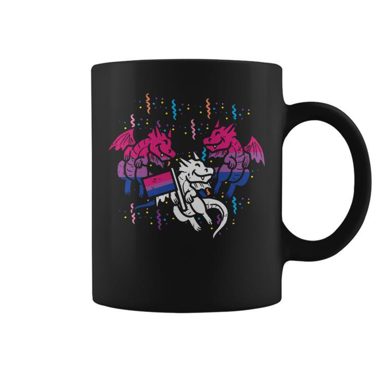Bisexual Flag Dragons Lgbt Bi Pride Stuff Animal   Coffee Mug