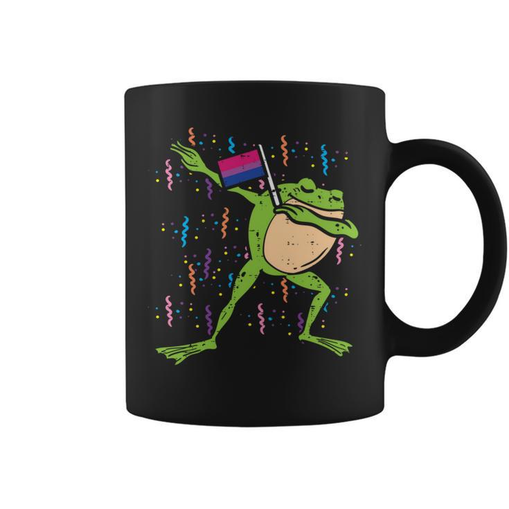 Bisexual Flag Frog Dab Lgbt Bi Pride Stuff Animal   Coffee Mug
