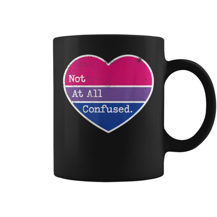 Bisexual Pride Not Confused Bi Pride Bi Colors Heart  Coffee Mug