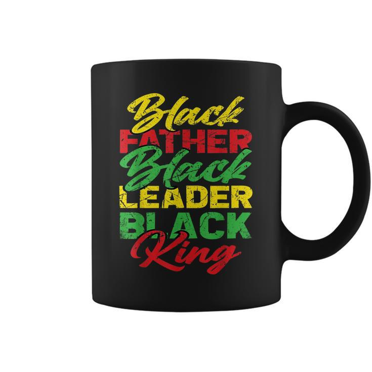 Black Father Black Leader Black King Fathers Day Dad  Coffee Mug