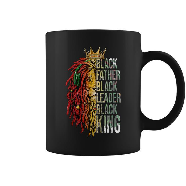 Black Father Leader King Melanin Men African Fathers Day  Coffee Mug