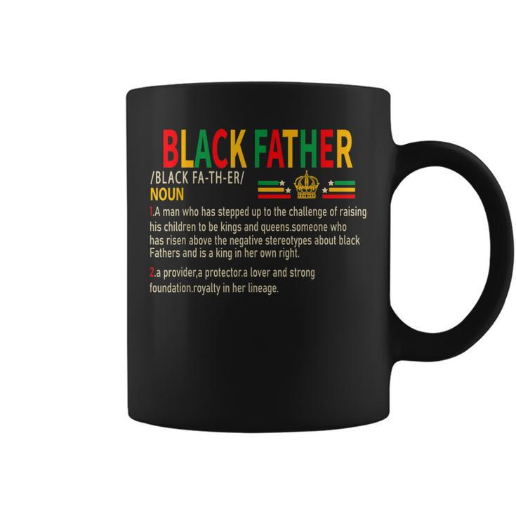Black Father Noun Father Day African American Dad Black King  Gift For Mens Coffee Mug