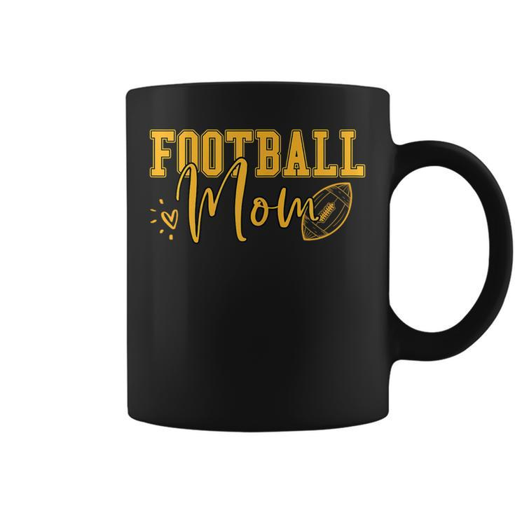 Black Gold Football Mom Football Mother Football Coffee Mug