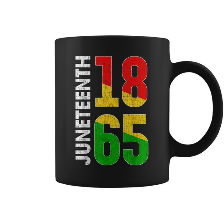 Black Proud African American For Junenth Day 1865 Freedom  Coffee Mug