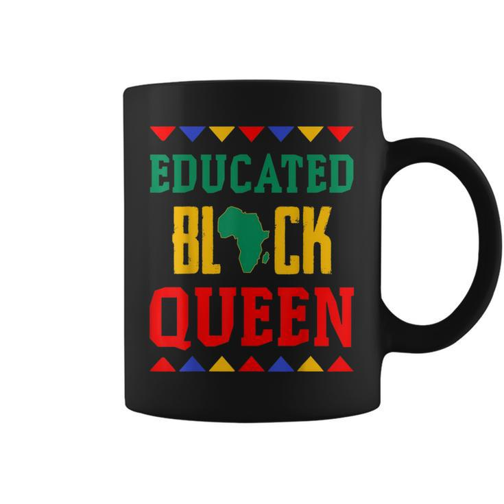 Black Queen Educated African Pride Dashiki Coffee Mug