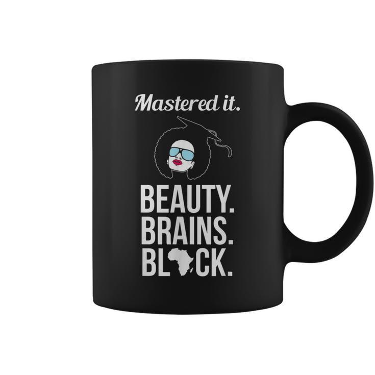 Black Queen Mastered It Masters Graduation T   Coffee Mug