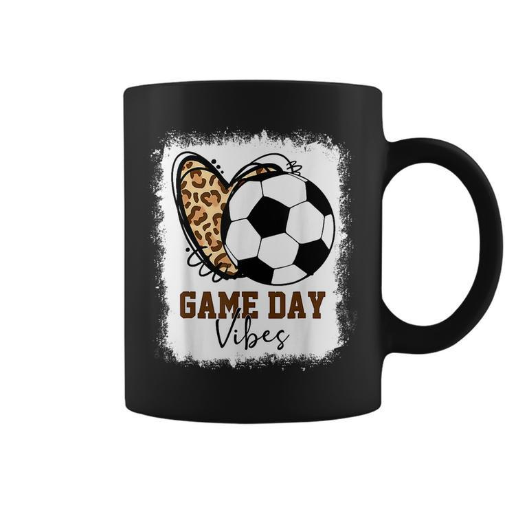 Bleached Soccer Game Day Vibes Soccer Mom Game Day Season Coffee Mug