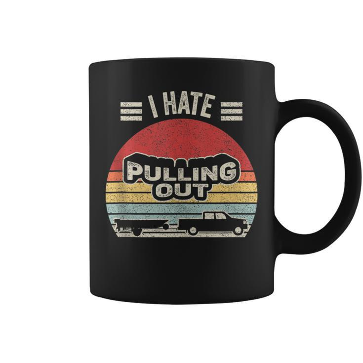Boating Boat Captain Gift Vintage Retro I Hate Pulling Out  Coffee Mug