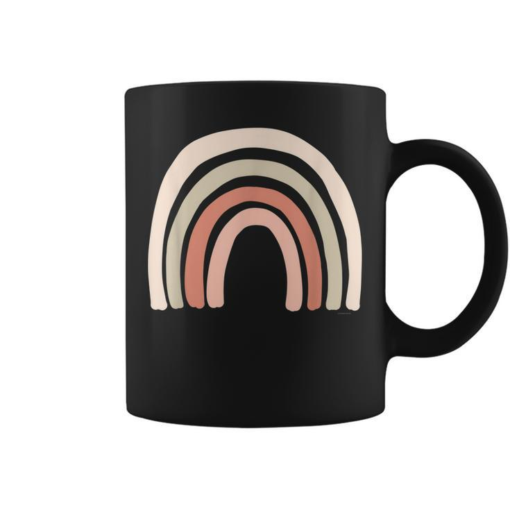 Boho Rainbow Scandinavian Minimalist Modern Simple Nature Gift For Women Coffee Mug