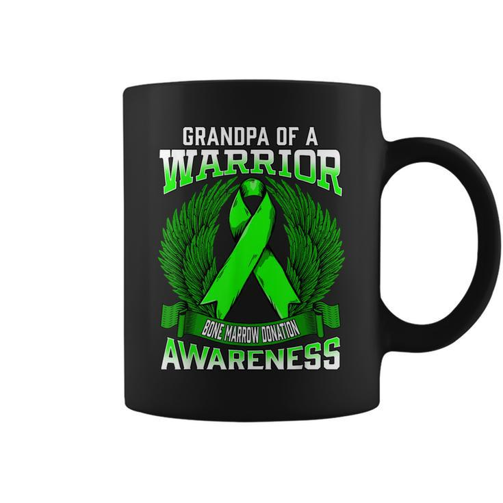 Bone Marrow Donation Awareness Grandpa Support Ribbon  Coffee Mug