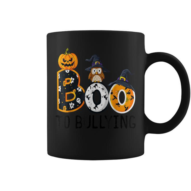 Boo To Bullying Orange Unity Day Anti Bullying Halloween Coffee Mug