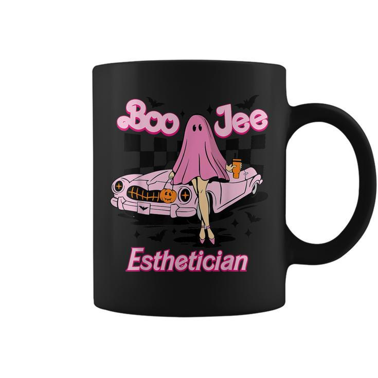 Boo-Jee Esthetician Spooky Season Halloween Ghost Coffee Mug