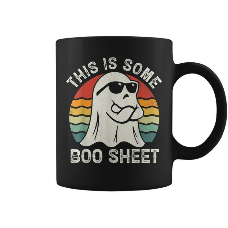 This Is Some Boo Sheet Ghost Cute Boo Ghost Halloween Spooky Coffee Mug