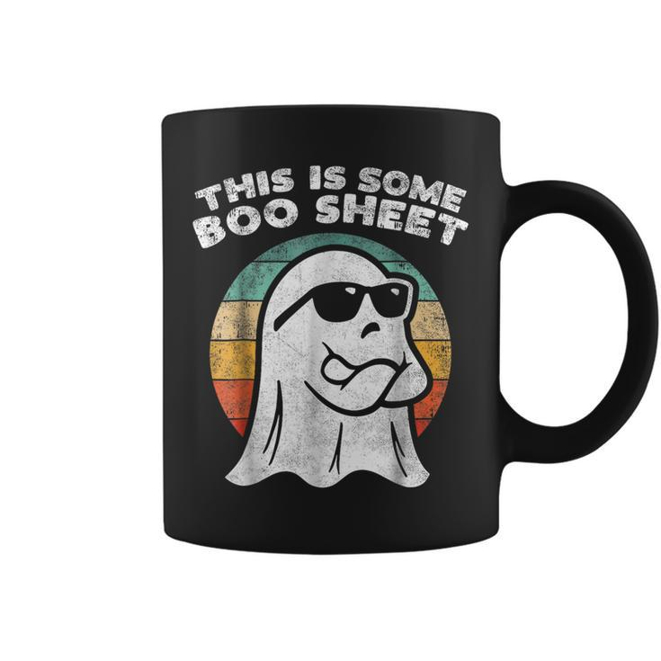 This Is Some Boo Sheet Ghost Sunglasses Halloween Coffee Mug