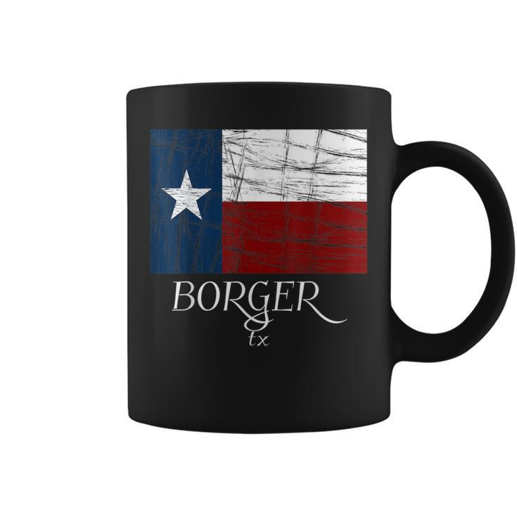 Borger Tx Texas Flag City State Coffee Mug