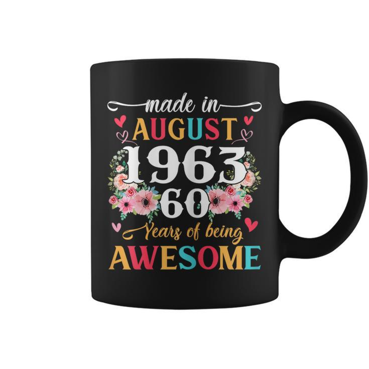 Born August 1963 60Th Birthday Gift Made In 1963 60 Year Old  Coffee Mug