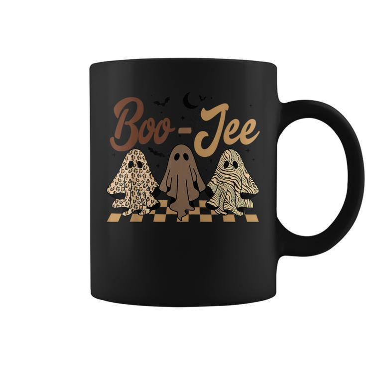 Boujee Boo-Jee Fall Retro Halloween Ghost Spooky Vibes Coffee Mug