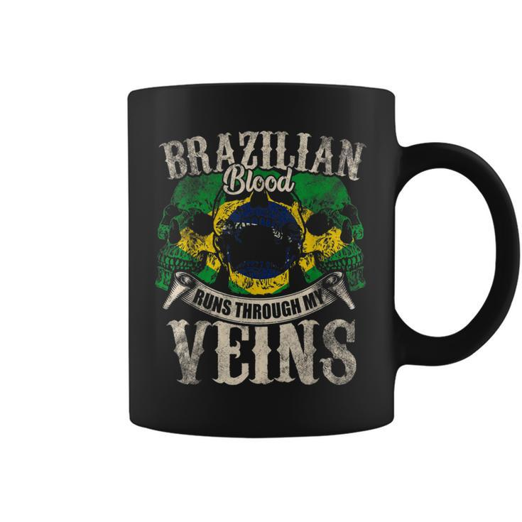 Brazilian Blood Runs Through My Veins Coffee Mug