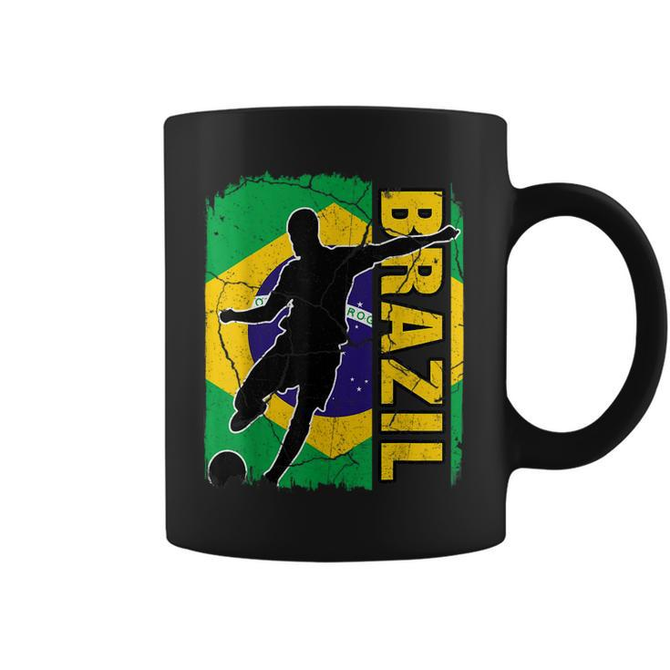 Brazilian Soccer Team Brazil Flag Jersey Football Fans  Coffee Mug