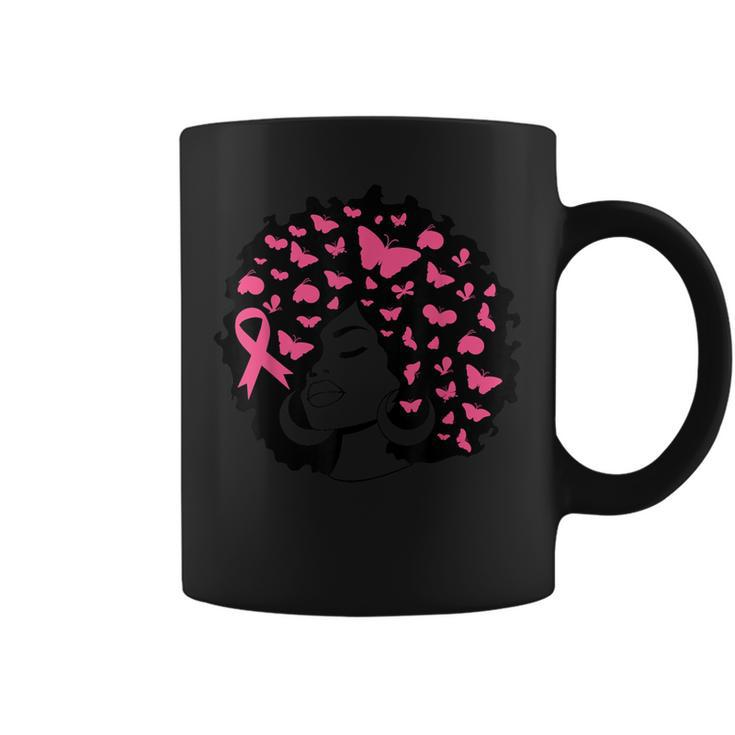 Breast Cancer Awareness Black Survivor Pink Ribbon Coffee Mug