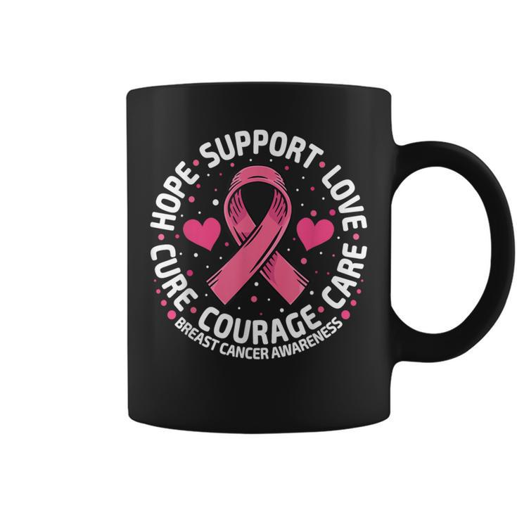 Breast Cancer Support Pink Ribbon Breast Cancer Awareness Coffee Mug
