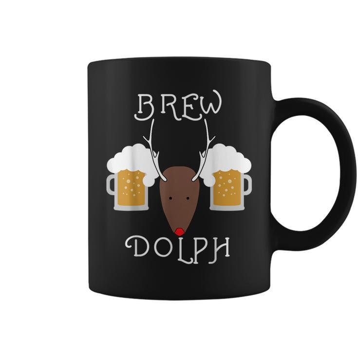 Brew-Dolph Reindeer Christmas For Beer Drinkers Coffee Mug
