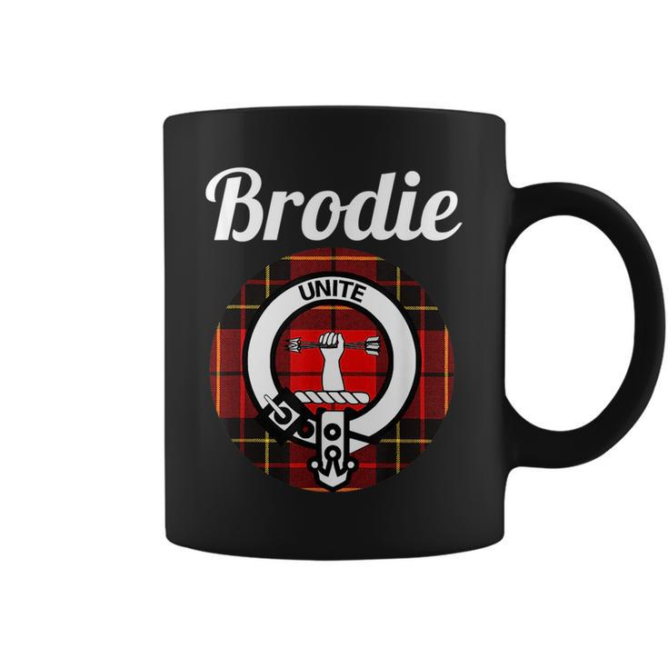 Brodie Clan Scottish Name Coat Of Arms Tartan Coffee Mug