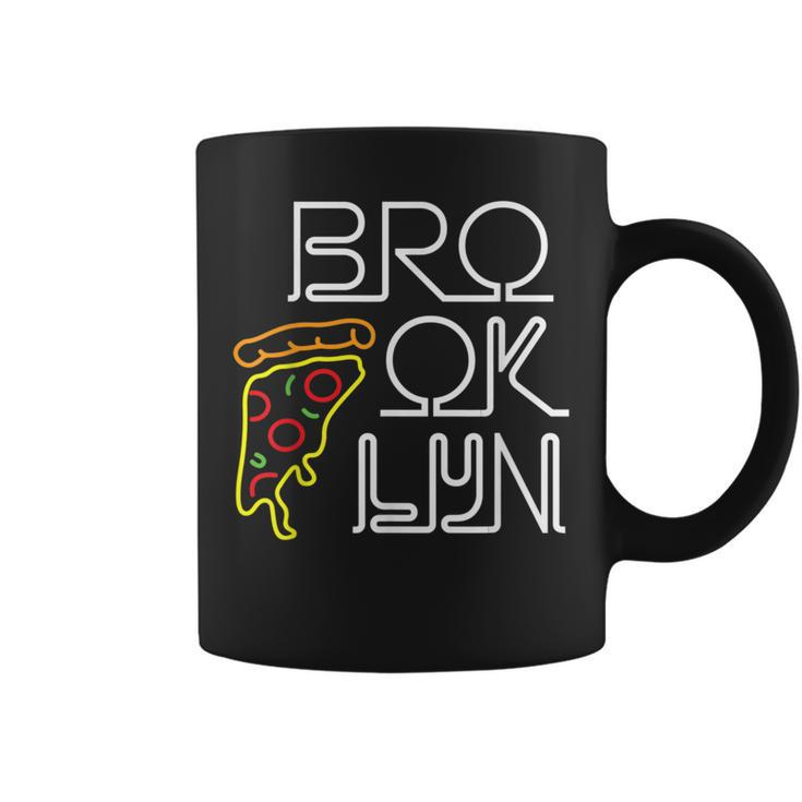 Brooklyn Pizza Neon Sign Coffee Mug