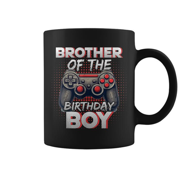 Brother Of The Birthday Boy Matching Gamer Birthday Party Coffee Mug