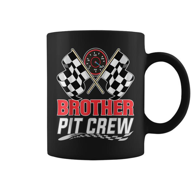 Brother Pit Crew Race Car Birthday Party Racing Family Funny Gifts For Brothers Coffee Mug