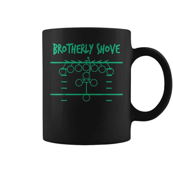 Brotherly Shove Football Mom Football Fan Vintage Coffee Mug