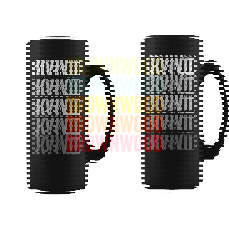 Brownwood Texas Brownwood Tx Retro Vintage Text Coffee Mug