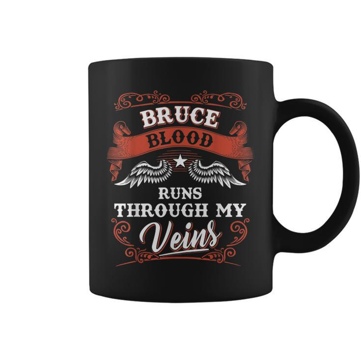 Bruce Blood Runs Through My Veins Family Christmas Coffee Mug