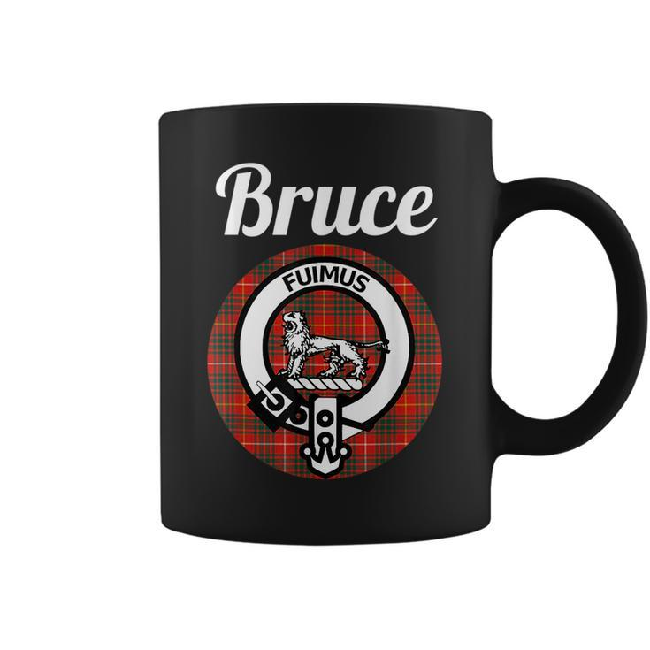 Bruce Clan Scottish Name Coat Of Arms Tartan Coffee Mug
