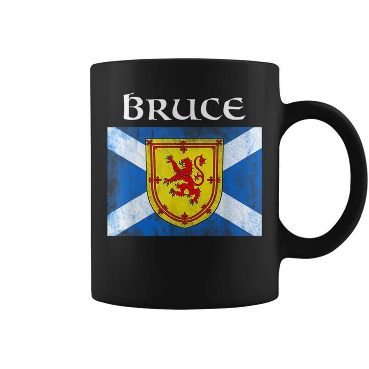 Bruce Scottish Clan Name Gift Scotland Flag Festival Coffee Mug