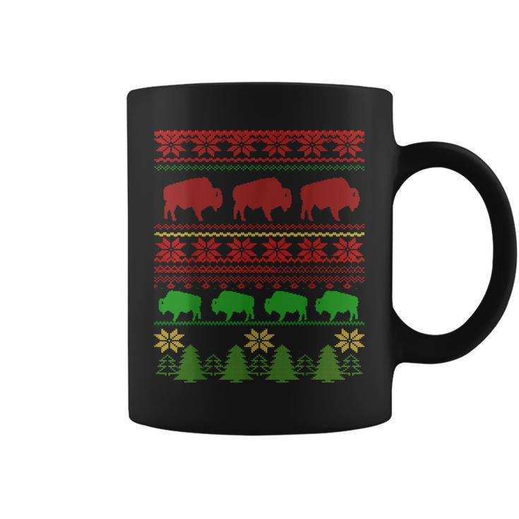 Buffalo Ugly Christmas Sweater Coffee Mug