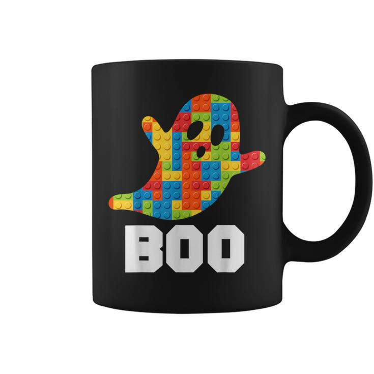 Building Blocks Ghost Boo Master Builder Halloween Costume Coffee Mug